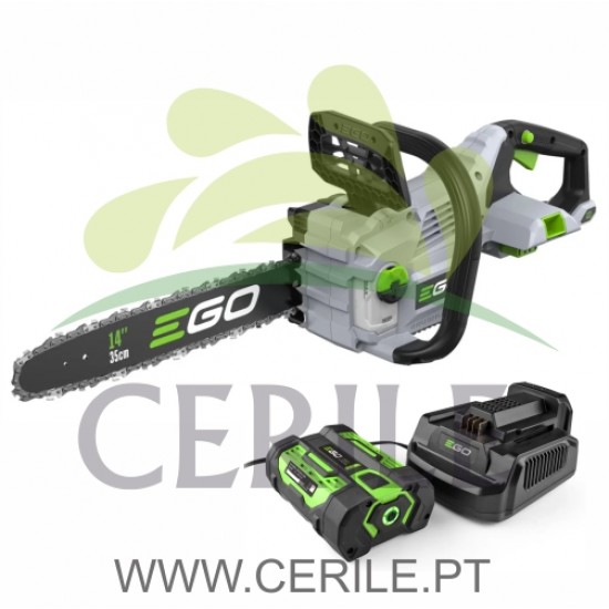 KIT MOTOSSERRA A BATERIA EGO POWER CS1411E 35CM (BATERIA 2,5AH + CARREGADOR PADRÃO)