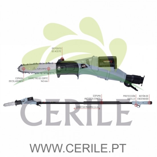 MOTOSSERRA TELESCÓPICA A BATERIA ARVIPO HS32