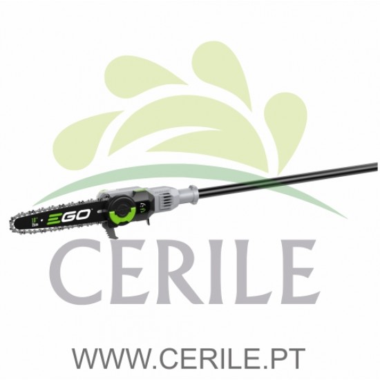 KIT MOTOSSERRA PODADORA TELESCÓPICA BATERIA EGO POWER PS1003E (BATERIA 4AH + CARREGADOR PADRÃO + HASTE EXTENSÃO)