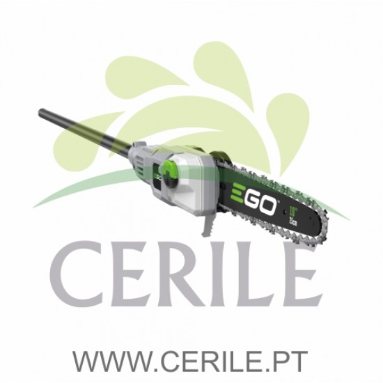 KIT MOTOSSERRA PODADORA TELESCÓPICA BATERIA EGO POWER PS1003E (BATERIA 4AH + CARREGADOR PADRÃO + HASTE EXTENSÃO)