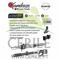MOTOSSERRA PODADORA TELESCÓPICA BATERIA KAMIKAZE KVS7000P