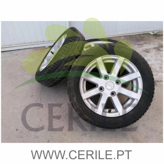 KIT 4 PNEUS COM JANTES AIXAM 155/65 R14