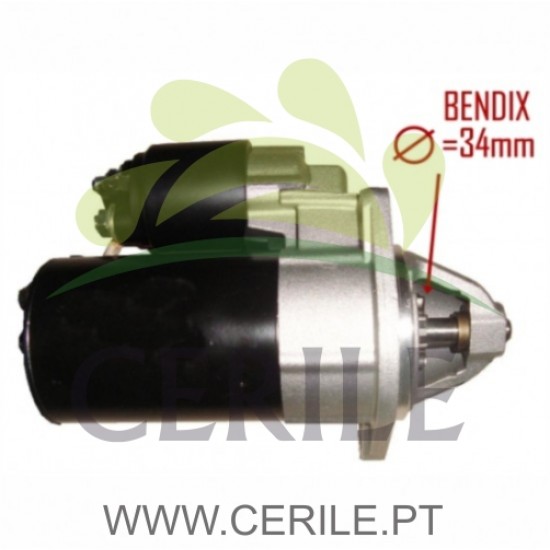 MOTOR ARRANQUE ADAP.LOMBARDINI BENDIX 34mm