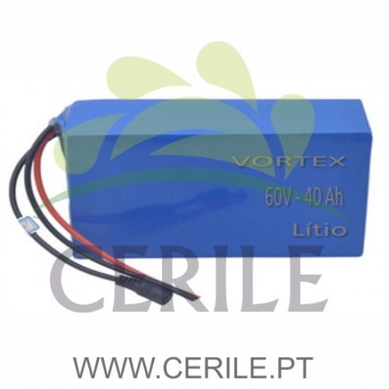 BATERIA LÍTIO BICICLETAS ELÉTRICAS VORTEX 800MM 60V 40AH