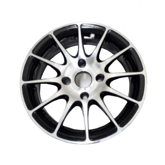 JANTE 15" ALUMINIO CINZA/PRETAS