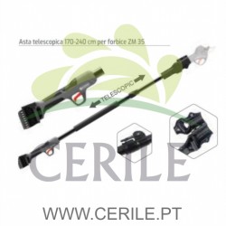 HASTE TELESCÓPICA ZANON 170 - 240 cm