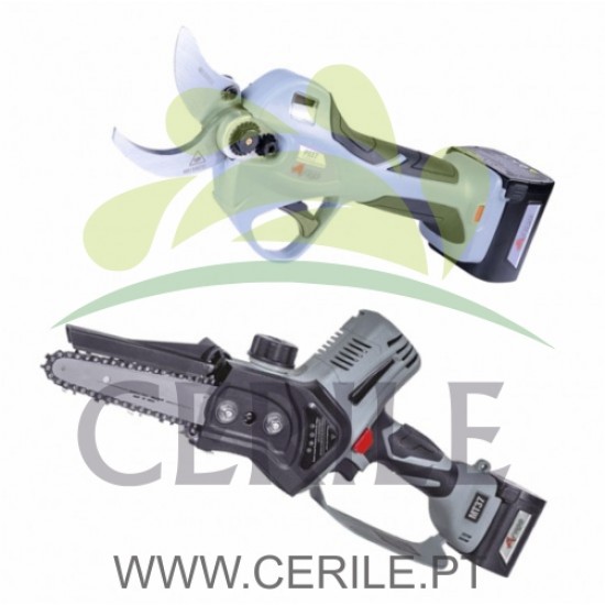 KIT TESOURA A BATERIA ARVIPO PS 37 EVO + SERRA ARVIPO MT37