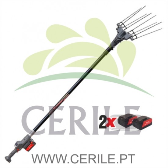 VAREJADOR TELESCÓPICO ZANON MURCIELAGO LAZER AL200 C/ 2 BATERIAS 10 AH + CARREGADOR MÚLTIPLO