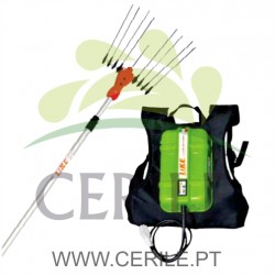VAREJADOR TELESCÓPICO ELÉTRICO LIKE CICLONE + MOCHILA BATERIA LI-ION 