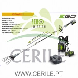 KIT VAREJADOR BATERIA EGO POWER OSA1000 + EXTENSAO + BATERIA 7,5AH + CARREGADOR NORMAL